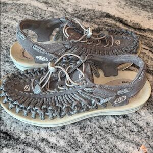 KEEN Gray Woven Sandals
